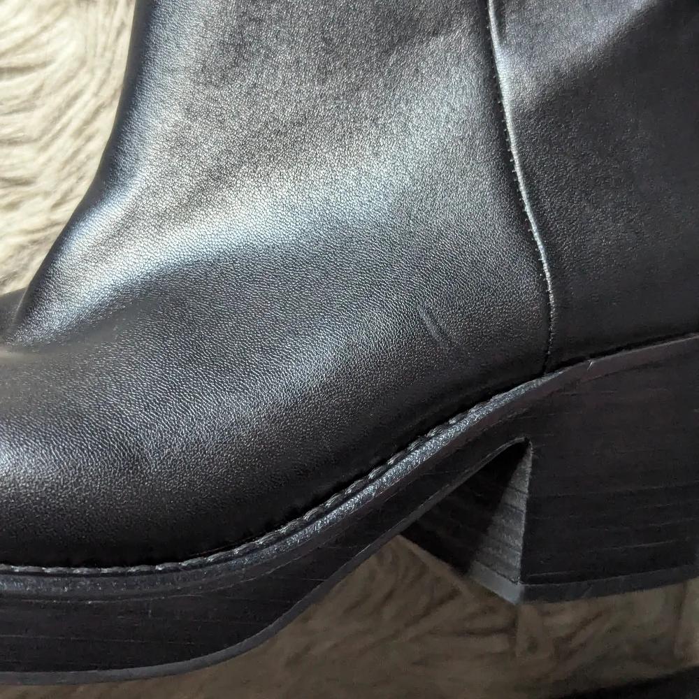 NWOT Jeffrey Campbell Reflect Thigh High Platform Boots in Black